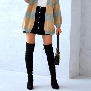 NIB Marc Fisher Lencon Over-the Knee Black  Boots